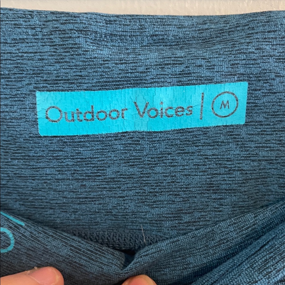 OUTDOOR VOICES 'Dipped Warmup' Colorblock Leggings Size M - Picture 3 of 5